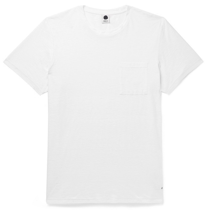 Photo: NN07 - Aspen Slub Cotton-Jersey T-Shirt - White