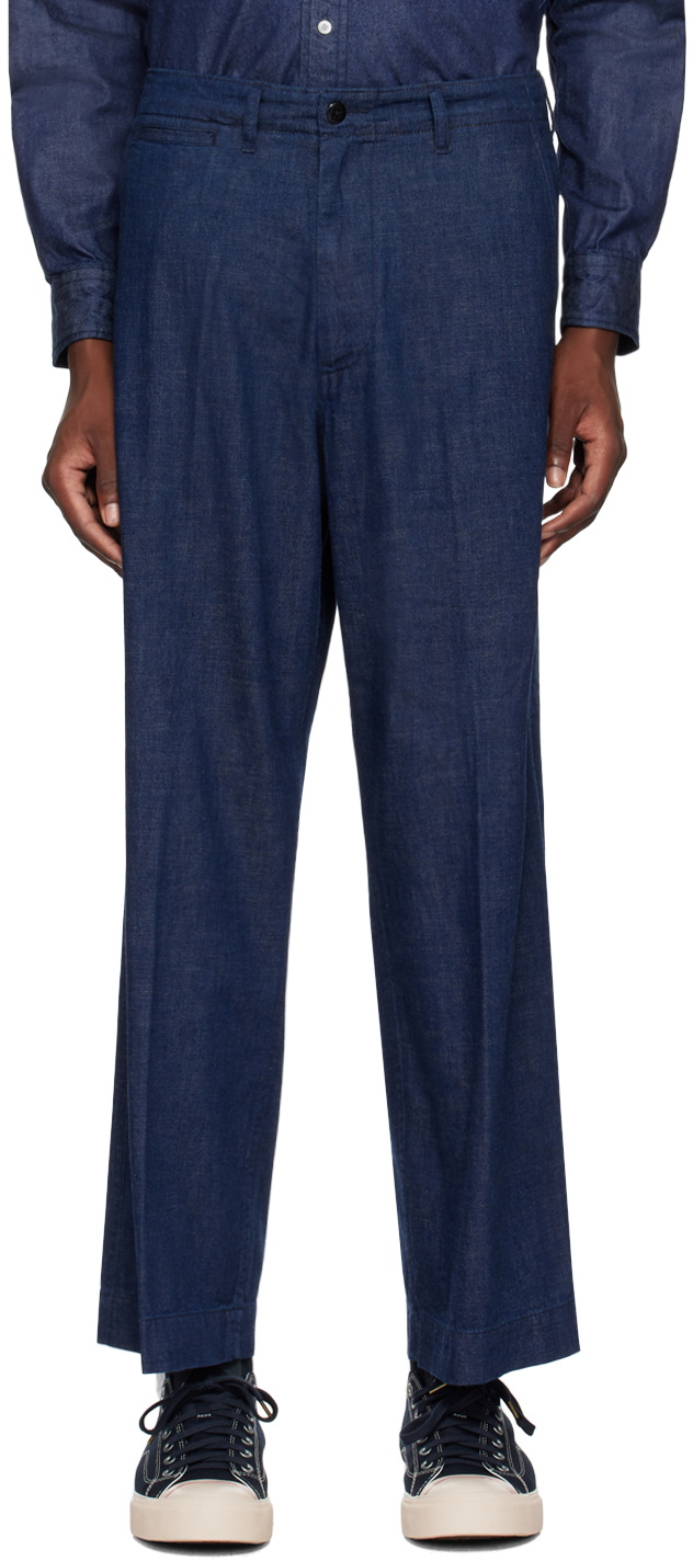 BEAMS PLUS Indigo Military Jeans