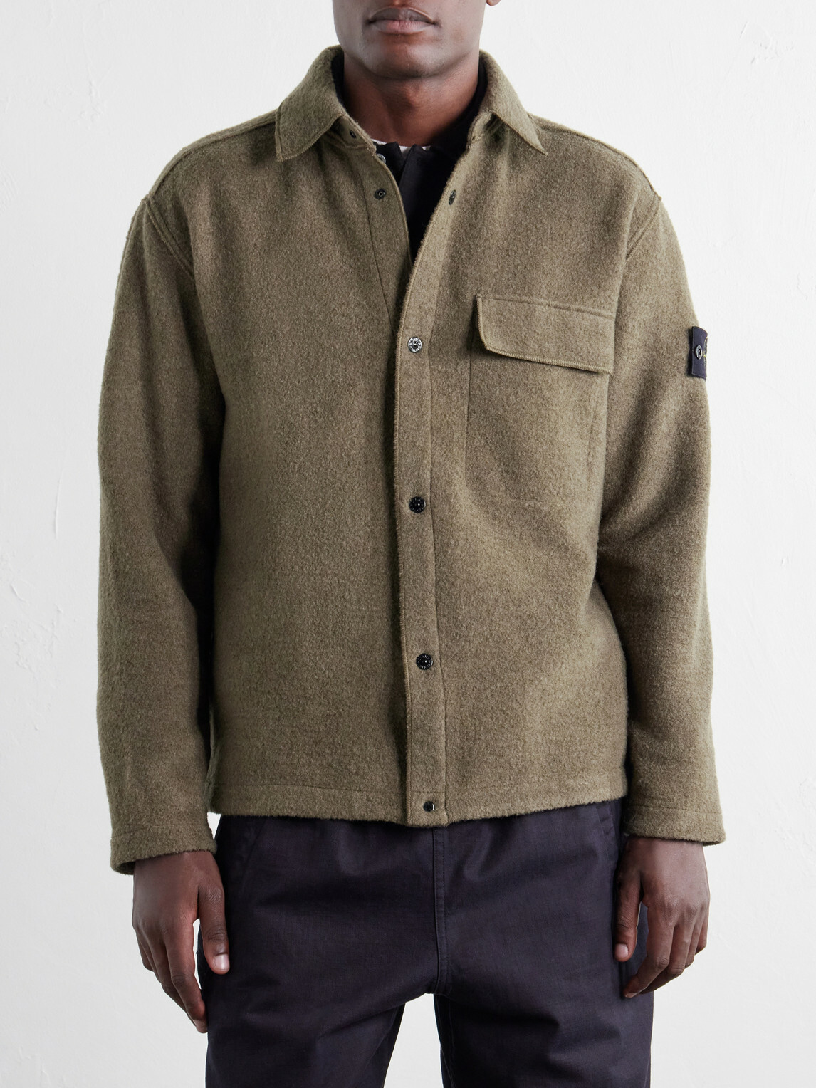 Stone Island - Micro Bouclé Overshirt - Green