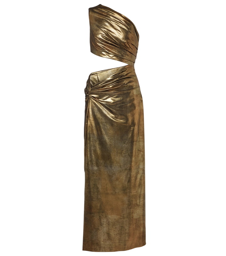 Photo: Roberto Cavalli Cutout one-shoulder maxi dress