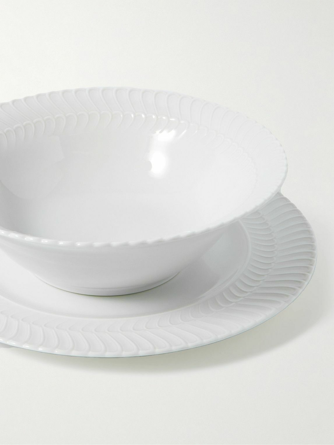 Buccellati - Double Rouche Porcelain Salad Bowl