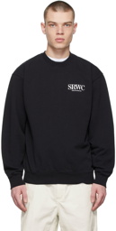 Sporty & Rich Black Upper East Side Sweatshirt