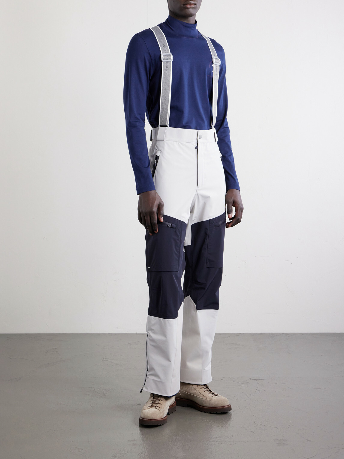 Brunello Cucinelli - Straight-Leg Panelled Shell Ski Pants - Blue