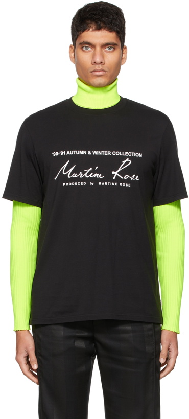 Photo: Martine Rose Black Classic Logo T-Shirt