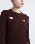 Marco Rambaldi Womens Sweater Chocolate in Brown