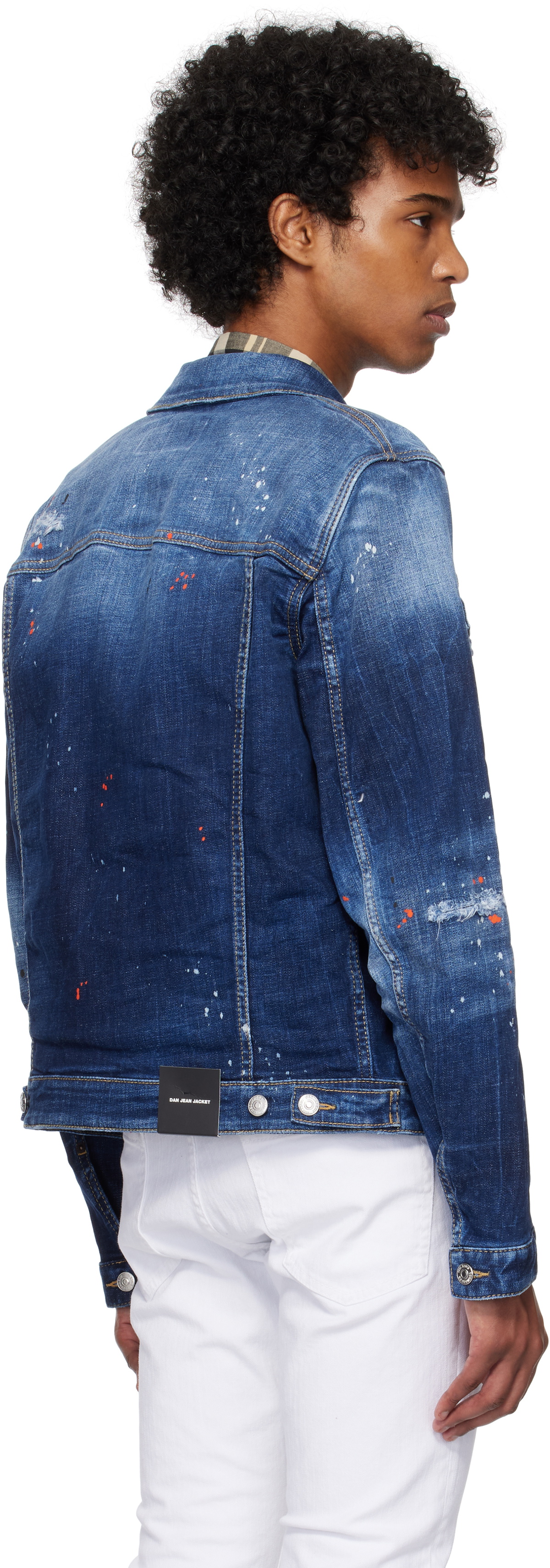 0290~Distressed Denim DAN Jacket main image 0
