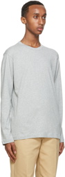 Comme des Garçons Shirt Grey Back Logo Long Sleeve T-Shirt