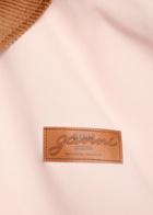 Ganni Corduroy-collar Twill Jacket Light Pink