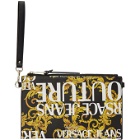 Versace Jeans Couture Black and Gold Barocco Pouch