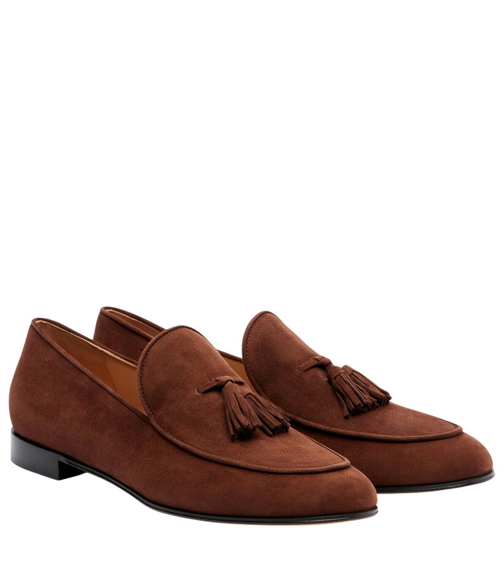 Photo: Gianvito Rossi Tasseled suede loafers