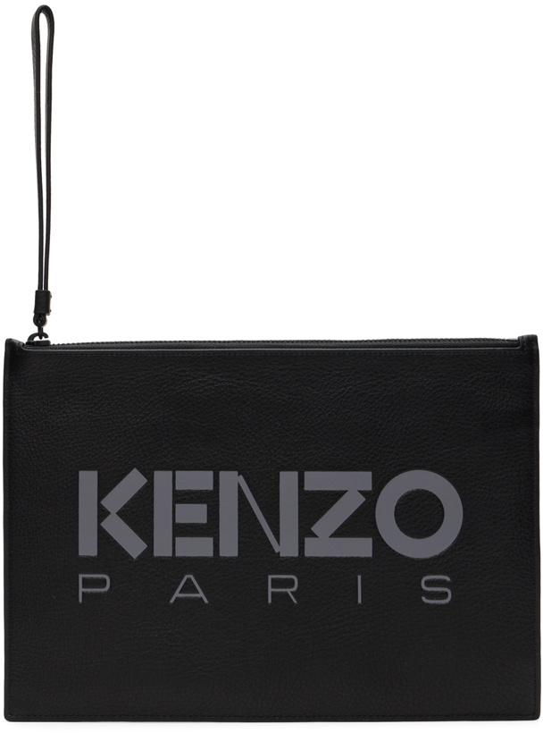 Photo: Kenzo Black Large Leather Pouch
