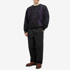 Garbstore Men's Pleated Wide Easy Trousers in Black