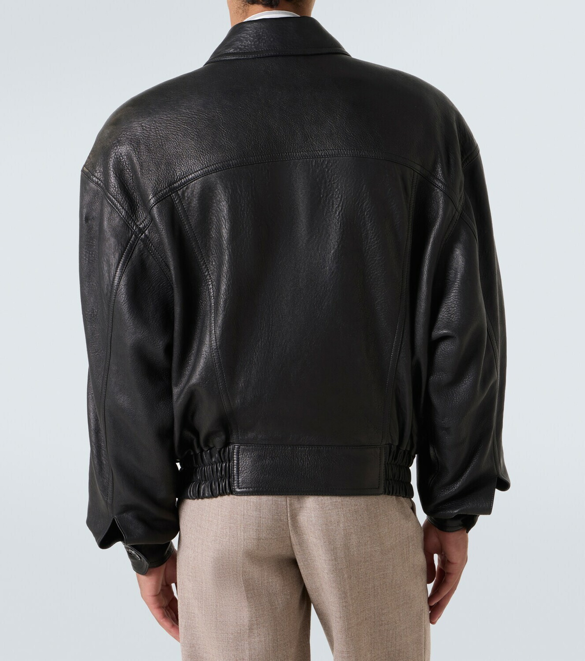 Saint Laurent Leather bomber jacket