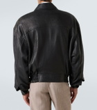 Saint Laurent Leather bomber jacket