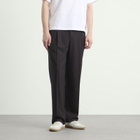 Kaptain Sunshine Men's Wool Poplin Shoecut Trousers in Espresso