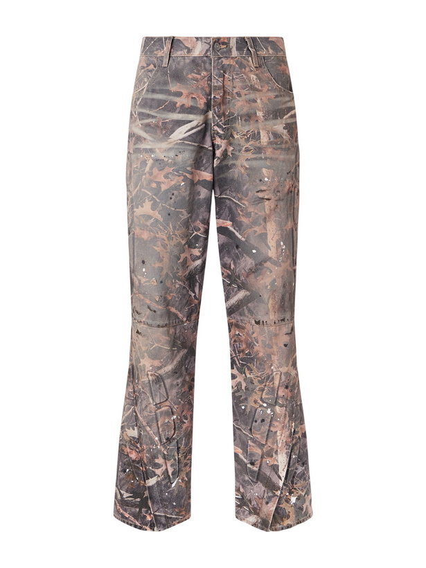 Photo: Satoshi Nakamoto - Enduro Straight-Leg Padded Camouflage-Print Jeans - Brown