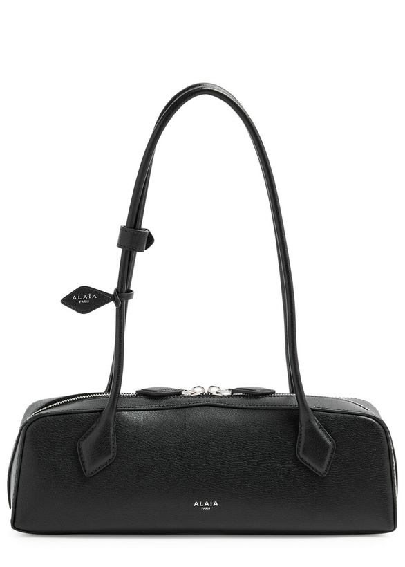 Photo: Alaïa Le Teckel Medium Grained Leather Shoulder bag - Black - One Size