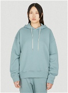 Embroidered Logo Hooded Sweatshirt in Green