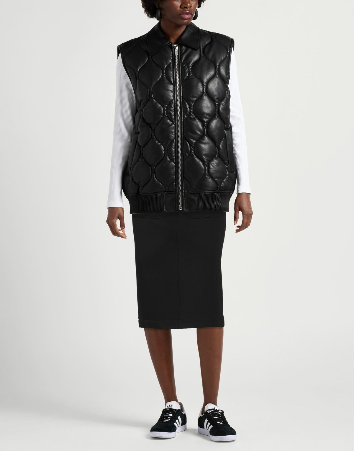 Jijil Womens Midi skirt in Black