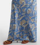 Veronica Beard Ember printed silk-blend maxi dress