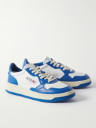 Autry - Medalist Two-Tone Leather Sneakers - Blue