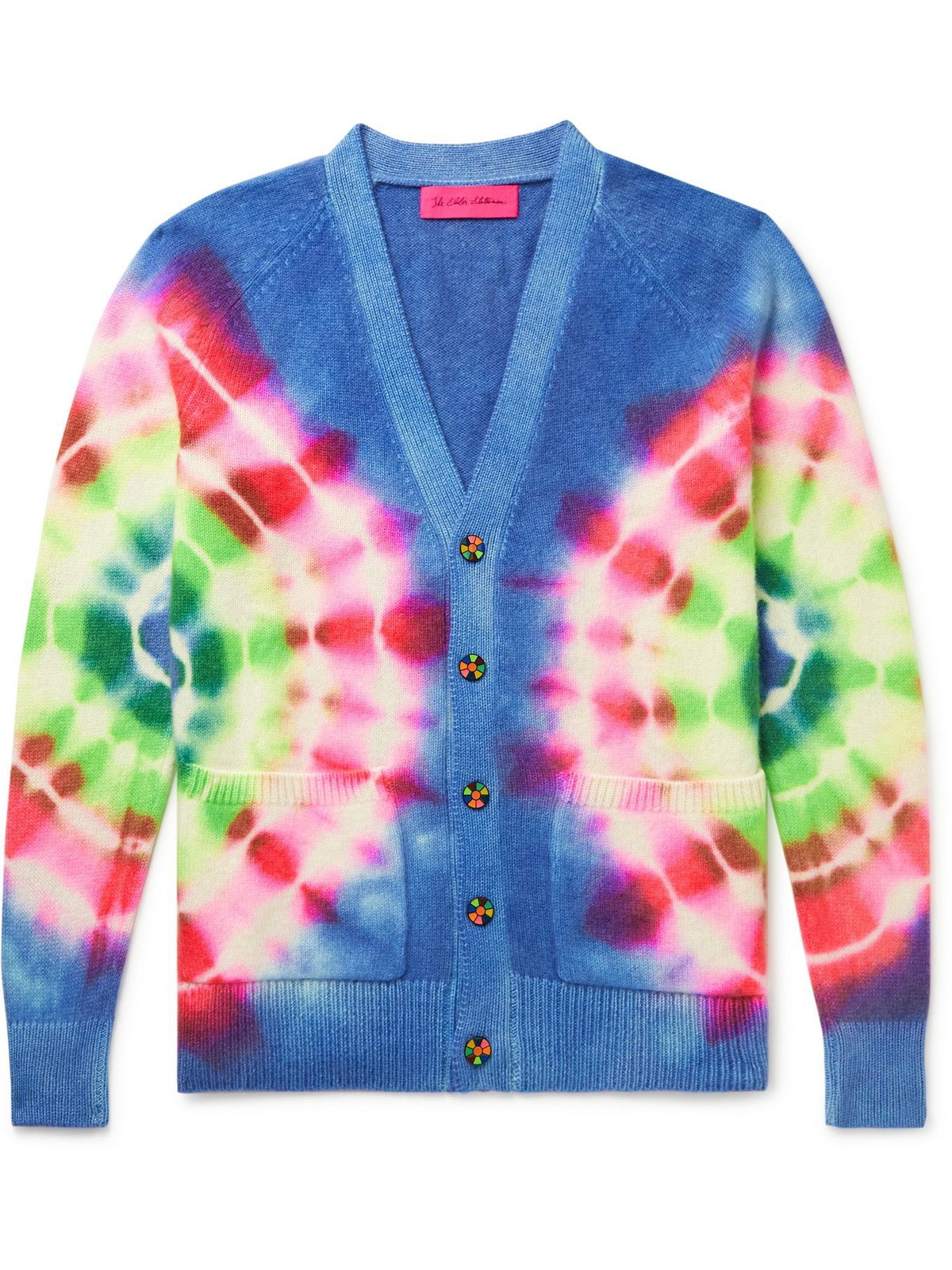 The Elder Statesman - Olympus Tie-Dyed Cashmere Cardigan - Blue