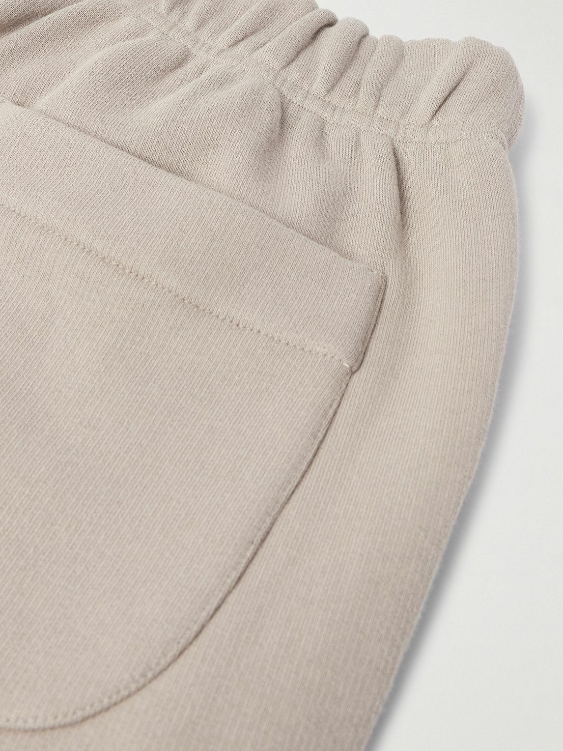 Stòffa - Straight-Leg Cotton-Terry Drawstring Shorts - Brown