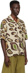 Bonsai Beige & Brown Printed Shirt