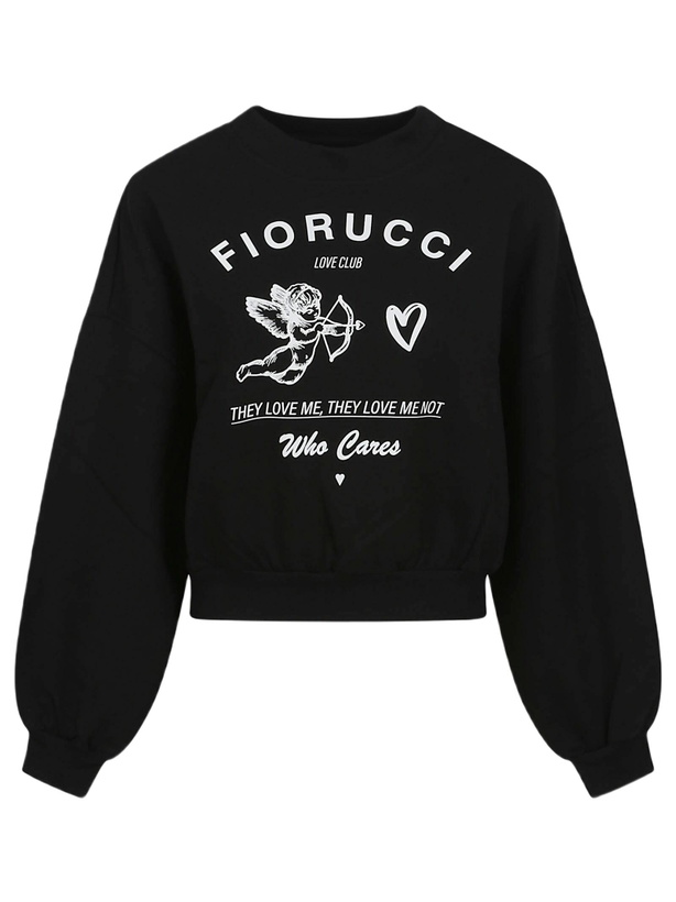 Photo: Fiorucci Print Cropped Sweatshirt