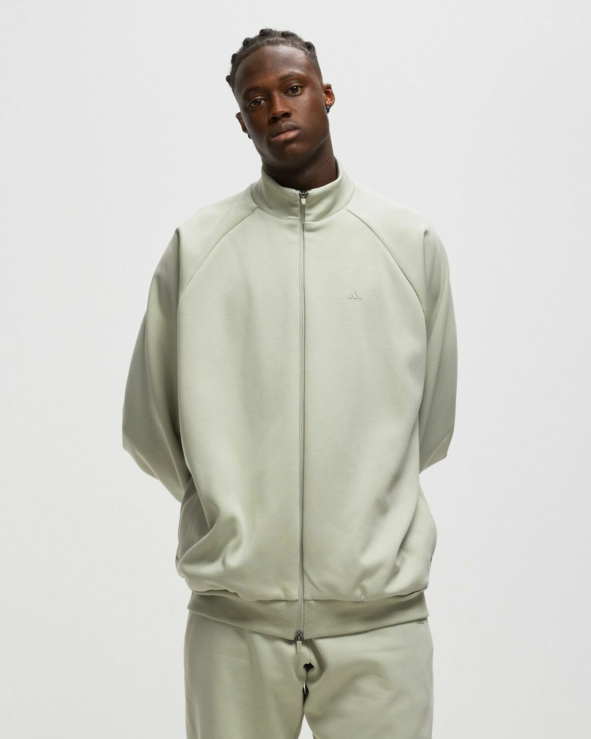 Adidas track top base green online