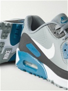Nike Golf - AirMax 90 G Coated-Mesh Golf Shoes - Gray