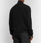 The Row - Daniel Ribbed Cashmere Mock-Neck Sweater - Black