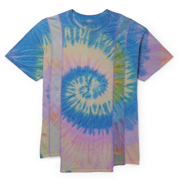 Photo: Needles - Tie-Dyed Cotton-Jersey T-Shirt - Blue