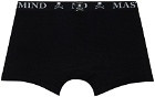 mastermind WORLD Three-Pack Black Printed Boxers