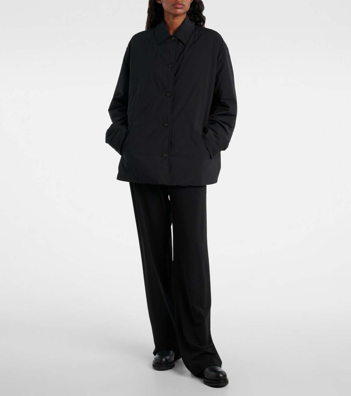 The Row Evadne technical overshirt