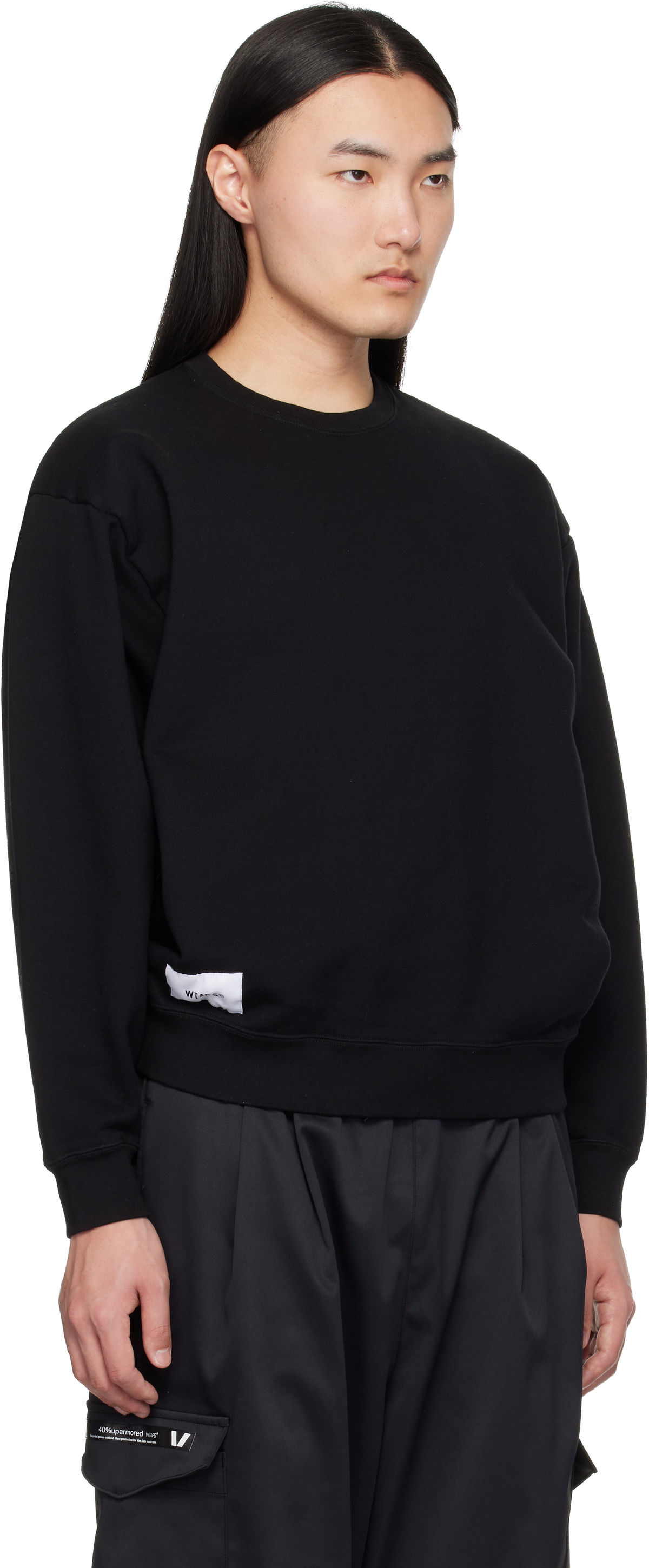 WTAPS Black SIGN-YD Sweatshirt