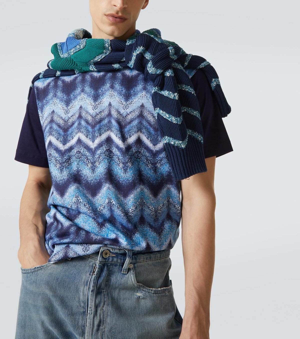 Missoni Zigzag printed cotton jersey T-shirt