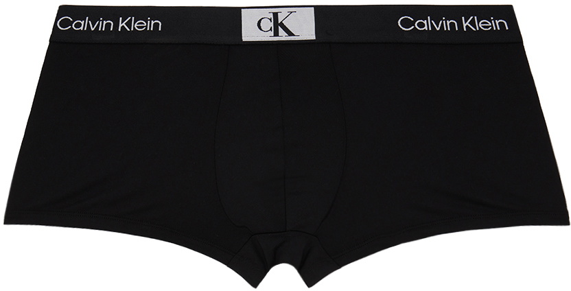 Pack Of Three Cotton Boxer Shorts Black Calvin Klein Underwear - Men