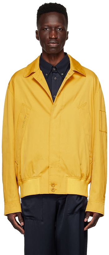 Photo: 4SDESIGNS Yellow Polyester Jacket