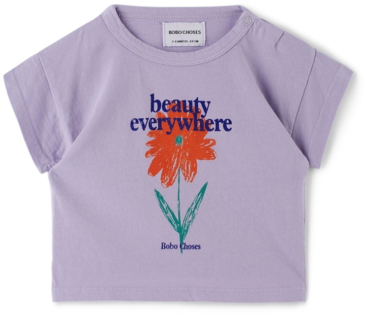 Photo: Bobo Choses Baby Purple Petunia T-Shirt