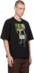 kolor Black Graphic 'Punk' T-Shirt