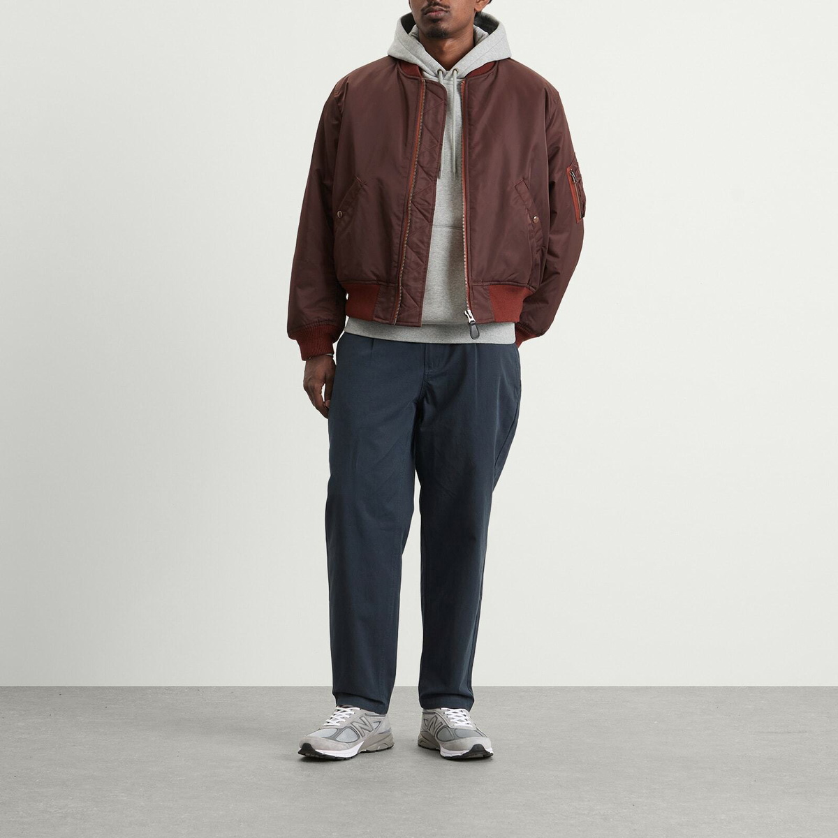 FrizmWORKS Men's OG Haworth One Tuck Trousers in Navy