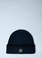 Stone Island Logo Motif Beanie Hat