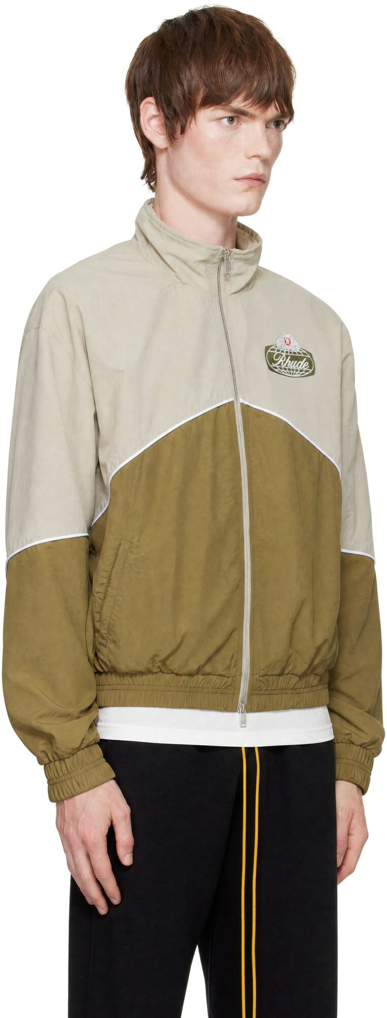 Rhude Khaki Desert Racing Track Jacket