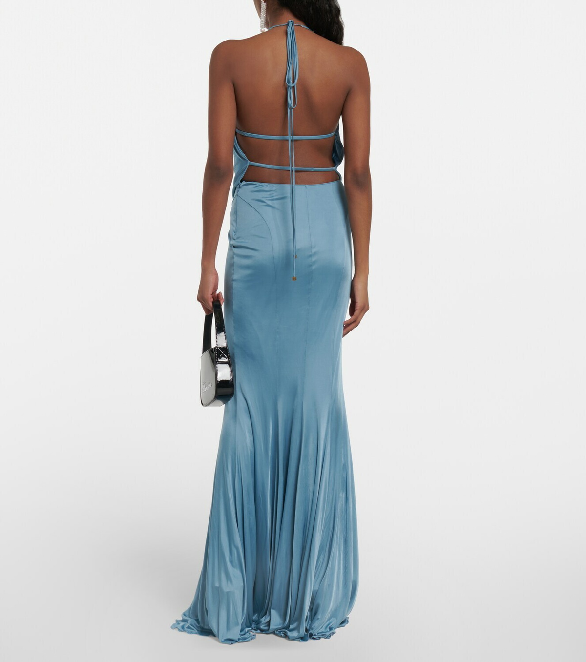 Blumarine Openback satin gown Blumarine
