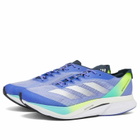 Adidas Running Men's Adidas Adizero Boston 12 Sneaker in Blue/Zero/Lemon