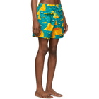 Vilebrequin Blue and Yellow Capri Moorea Swim Shorts