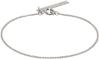 Dries Van Noten Silver Curb Chain Bracelet