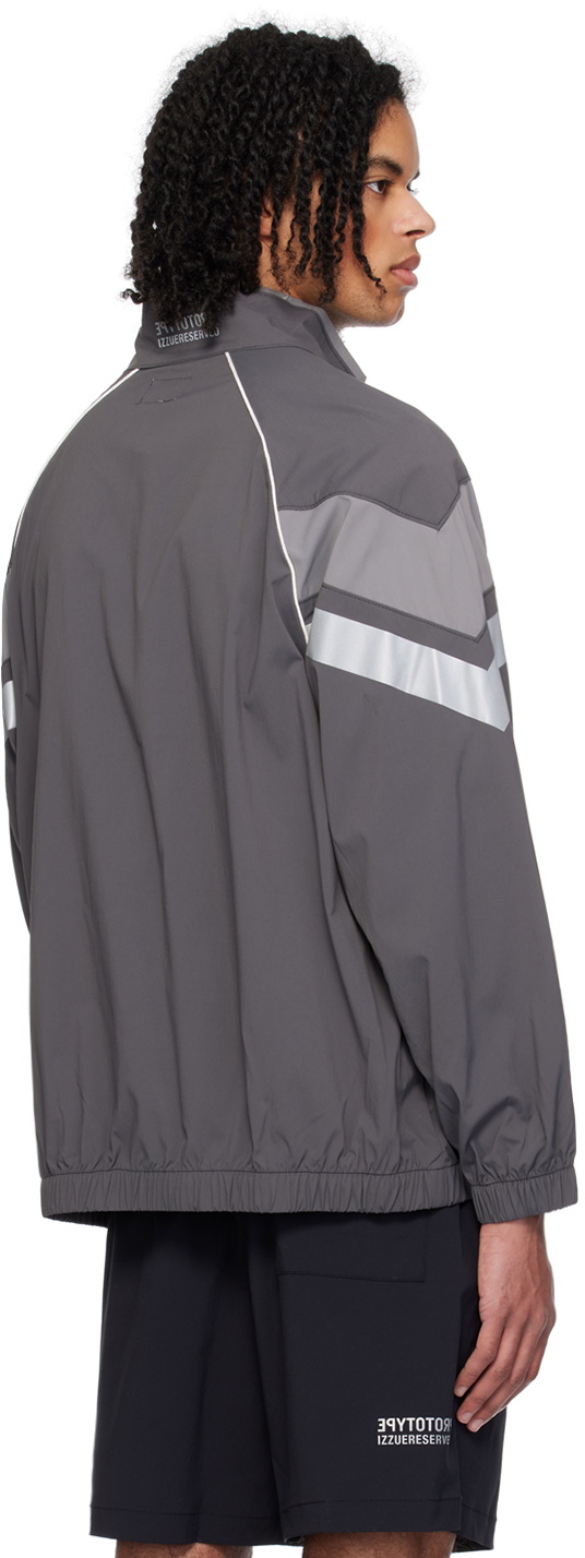 Izzue Gray Printed Jacket