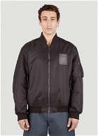 Raf Simons - Logo Patch Bomber Jacket in Brown